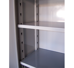 Gabinete de Lamina 2 Puertas con Ventanas y Repisas Ajustables modelo GB